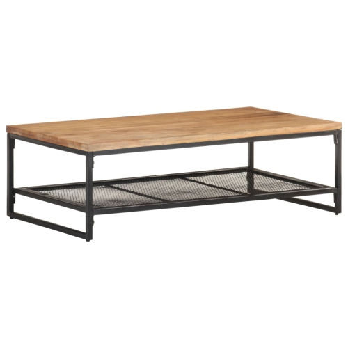 VIDAXL  Coffee Table 43.3"x23.6"x13.8" Solid Acacia Wood