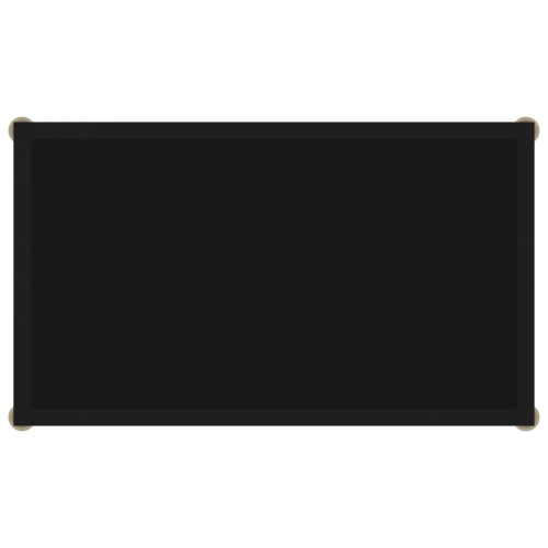 vidaXL Console Table Black 23.6"x13.8"x29.5" Tempered Glass