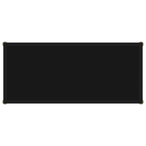 vidaXL Console Table Black 31.5"x13.8"x29.5" Tempered Glass