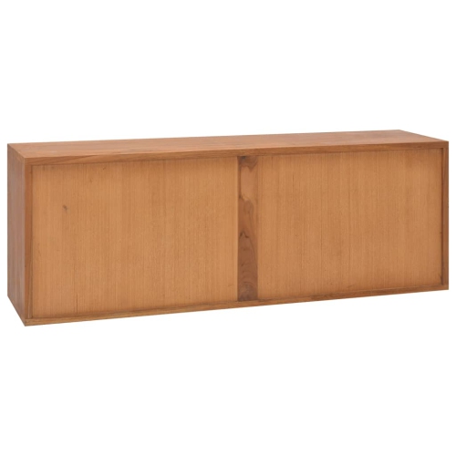 vidaXL TV Cabinet 43.3"x11.8"x15.7" Solid Teak Wood