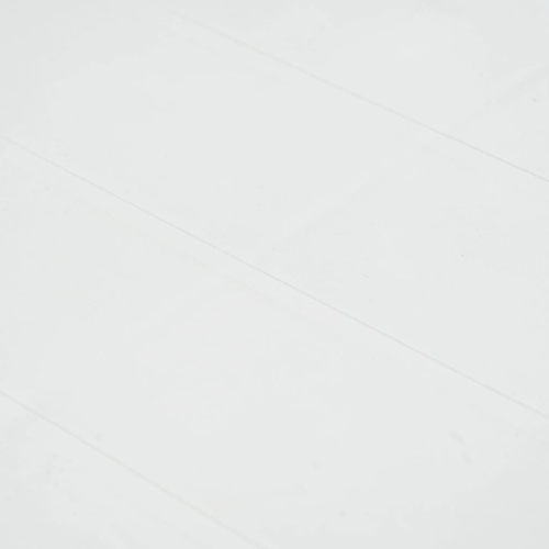 vidaXL Patio Table White 59"x35.4"x28.3" Plastic Rattan Look