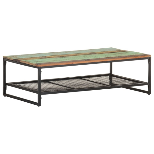 vidaXL Coffee Table 43.3"x23.6"x13.8" Solid Reclaimed Wood