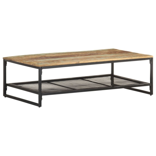 vidaXL Coffee Table 43.3"x23.6"x13.8" Solid Reclaimed Wood