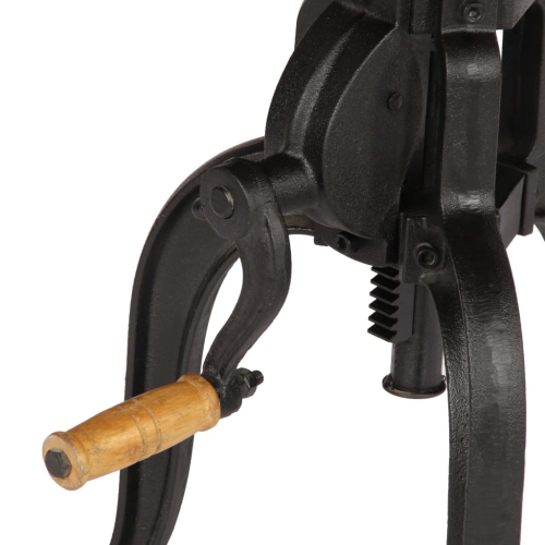 vidaXL Side Table 17.7"x Solid Reclaimed Wood and Cast Iron