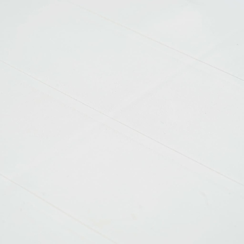 vidaXL 7 Piece Patio Dining Set Plastic White Rattan Look