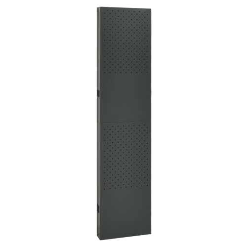 vidaXL 5-Panel Room Dividers 2 pcs Anthracite 78.7"x70.9" Steel