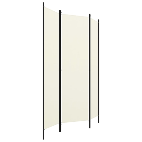 vidaXL 3-Panel Room Divider Cream White 59.1"x70.9"