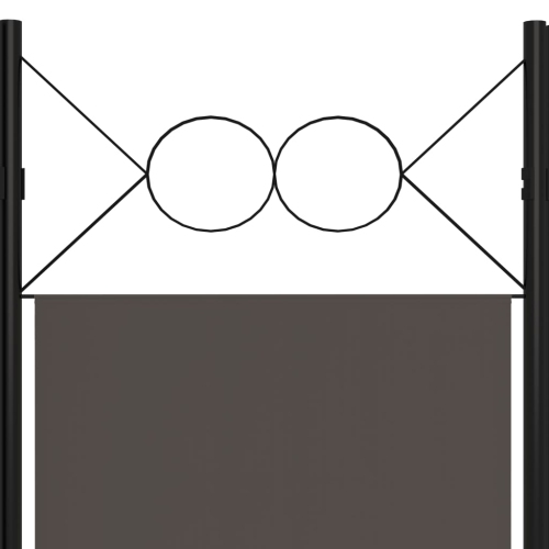 vidaXL 4-Panel Room Divider Anthracite 63"x70.9"