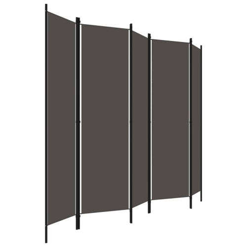 vidaXL 5-Panel Room Divider Anthracite 98.4"x70.9"