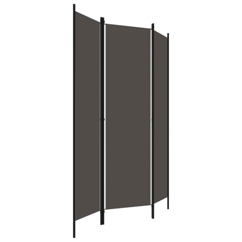 vidaXL 3-Panel Room Divider Anthracite 59.1"x70.9"
