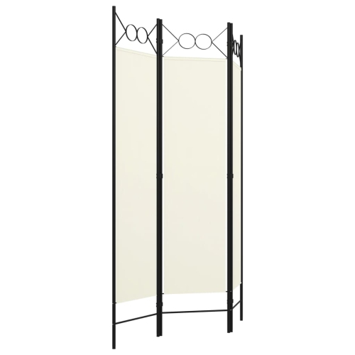 vidaXL 3-Panel Room Divider Cream White 47.2"x70.9"