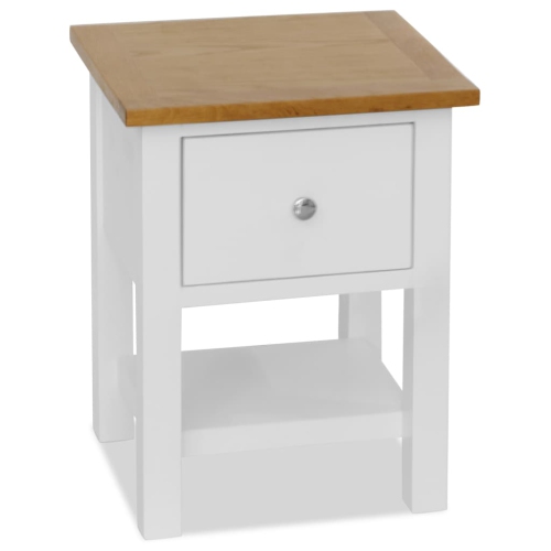 VIDAXL  Nightstand 14.2"x11.8"x18.5" Solid Oak Wood