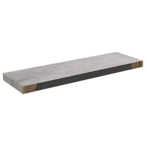 vidaXL Floating Wall Shelf Concrete Gray 31.5"x9.3"x1.5" MDF