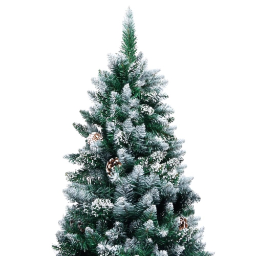 vidaXL Artificial Christmas Tree with Pine Cones and White Snow 94.5"