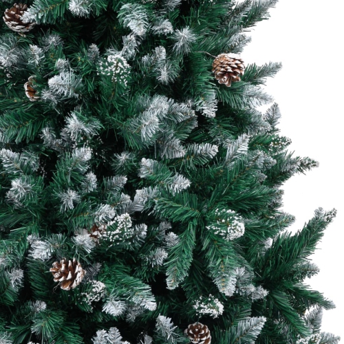 vidaXL Artificial Christmas Tree with Pine Cones and White Snow 94.5"