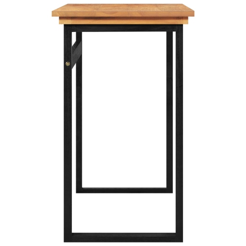 vidaXL Desk 39.4"x17.7"x29.5" Solid Teak Wood