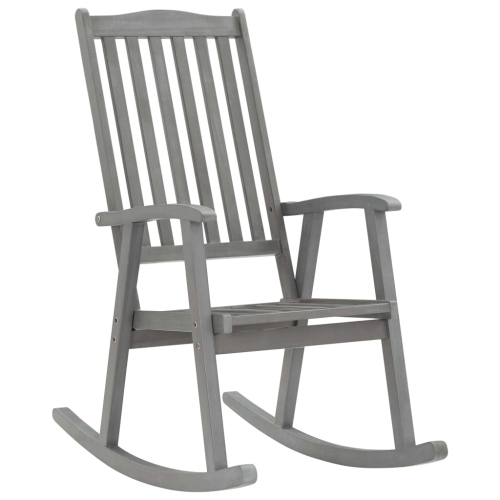 VIDAXL  Rocking Chair Solid Acacia Wood In Gray