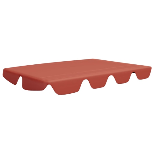 vidaXL Replacement Canopy for Garden Swing Terracotta 74"/66.1"x43.3"/57.1"