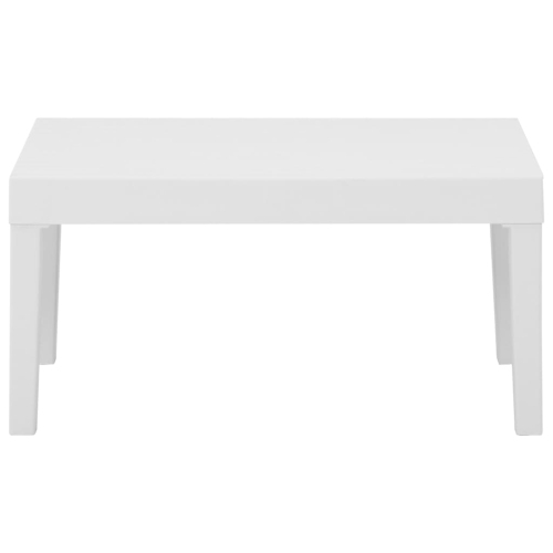 vidaXL 4 Piece Patio Lounge Set with Cushions Plastic White