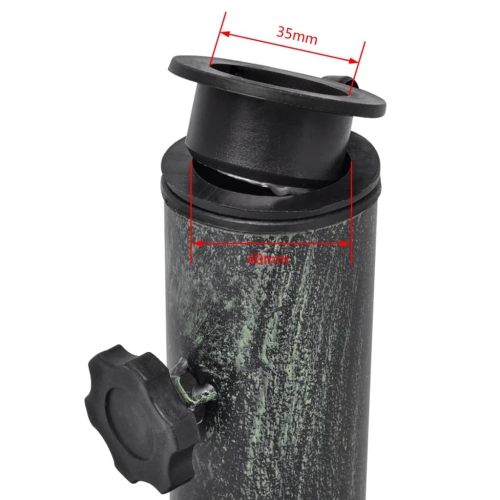 vidaXL Umbrella Base Cast Iron 26 lb 19"