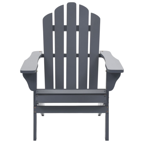 vidaXL Patio Chair Wood Gray