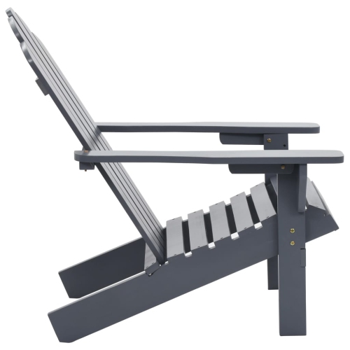 vidaXL Patio Chair Wood Gray