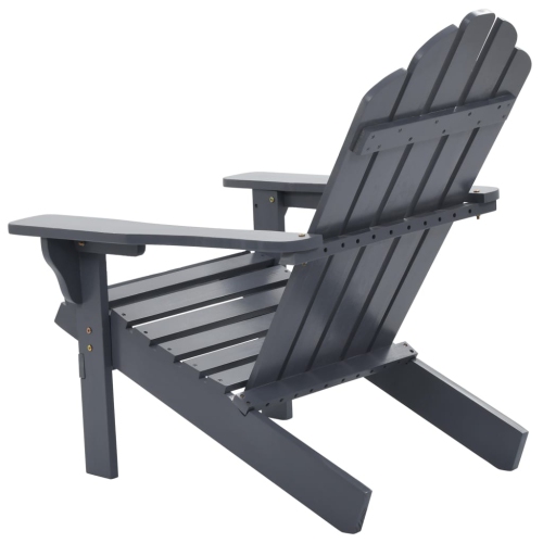 vidaXL Patio Chair Wood Gray