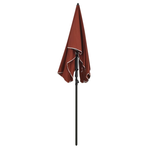 vidaXL Garden Parasol with Pole 78.7"x51.2" Terracotta