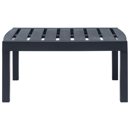 vidaXL 3 Piece Patio Lounge Set Plastic Anthracite