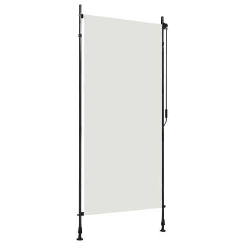 Store à rouleau pour l’extérieur vidaXL, crème, 39.4 x 6,3 po