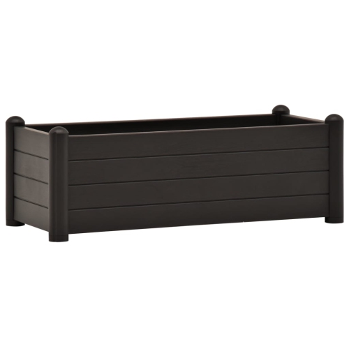 Lit surélevé de jardin VIDAXL PP Anthracite 39,4”x16,9”x13,8”