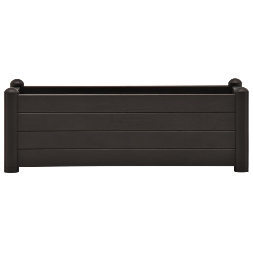 Lit surélevé de jardin VIDAXL PP Anthracite 39,4”x16,9”x13,8”
