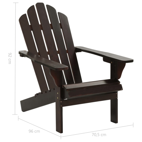 vidaXL Patio Chair Wood Brown
