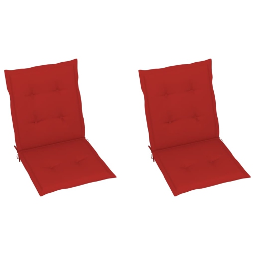 vidaXL Garden Chair Cushions 2 pcs Red 39.4"x19.7"x1.2"