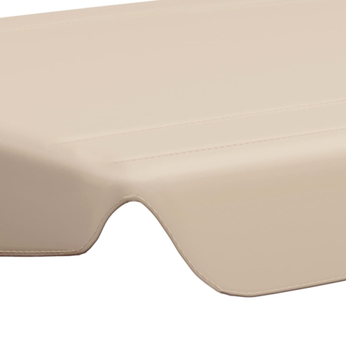 vidaXL Replacement Canopy for Garden Swing Beige 74"/66.1"x43.3"/57.1"