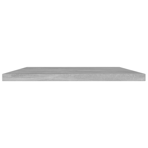 vidaXL Bookshelf Boards 4 pcs Concrete Gray 15.7"x11.8"x0.6" Chipboard