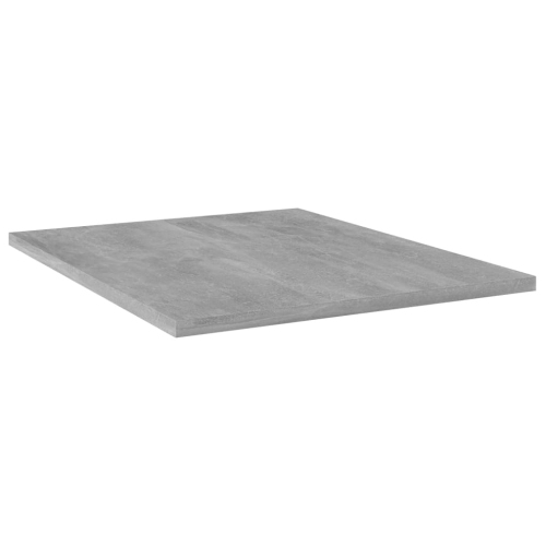 vidaXL Bookshelf Boards 8 pcs Concrete Gray 15.7"x19.7"x0.6" Chipboard