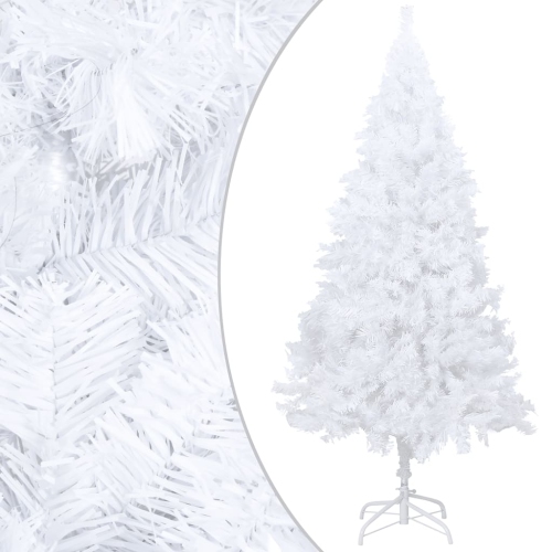 VIDAXL  Artificial Christmas Tree With Thick Branches 47.2" Pvc In White