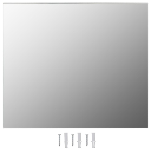 vidaXL Frameless Mirror 27.6"x19.7" Glass