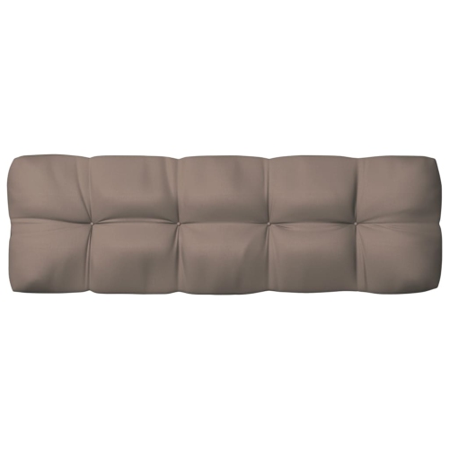 Coussin de palette VidaXL, taupe, 47.2 x 15,,7 x 3,9 po