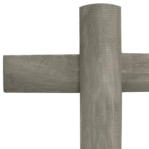 Bordure de pelouse VidaXL, 10 pièces, bois de firmwood, 14.4 pi