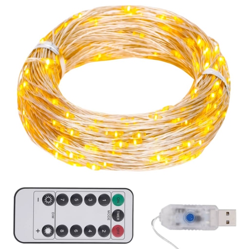 VIDAXL  Led String With 300 Leds Warm White 1181.1"