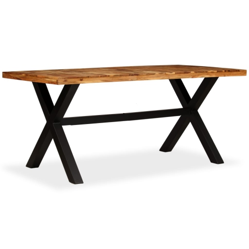 vidaXL Dining Table Solid Acacia and Mango Wood 70.9"x35.4"x29.9"