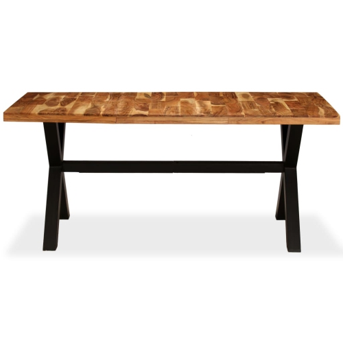 vidaXL Dining Table Solid Acacia and Mango Wood 70.9"x35.4"x29.9"
