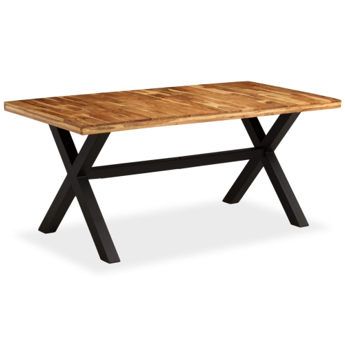 vidaXL Dining Table Solid Acacia and Mango Wood 70.9"x35.4"x29.9"