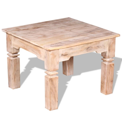 vidaXL Coffee Table Acacia Wood 23.6"x23.6"x17.7"