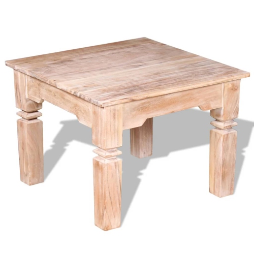 vidaXL Coffee Table Acacia Wood 23.6"x23.6"x17.7"