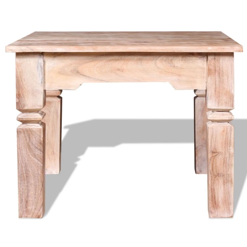 vidaXL Coffee Table Acacia Wood 23.6"x23.6"x17.7"