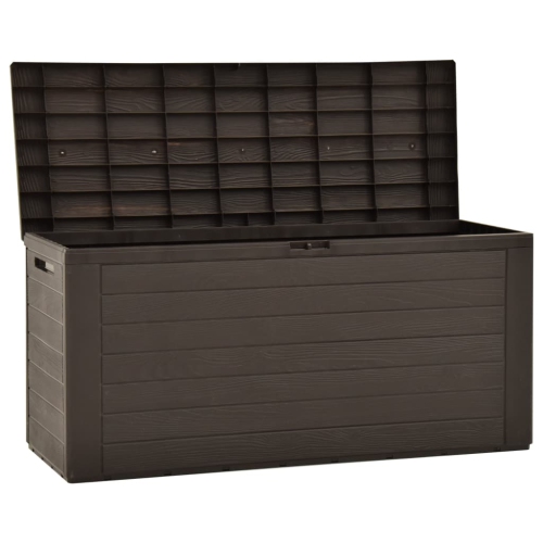 Armoire de rangement de terrasse VidaXL, brun, 45.7 x 17,3 x 21,7 po