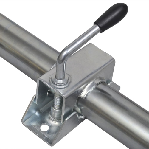 vidaXL 2 Support Tubes with 2 Split Clamps for 1.9" Jockey Wheel